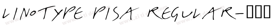 Linotype Pisa Regular字体转换